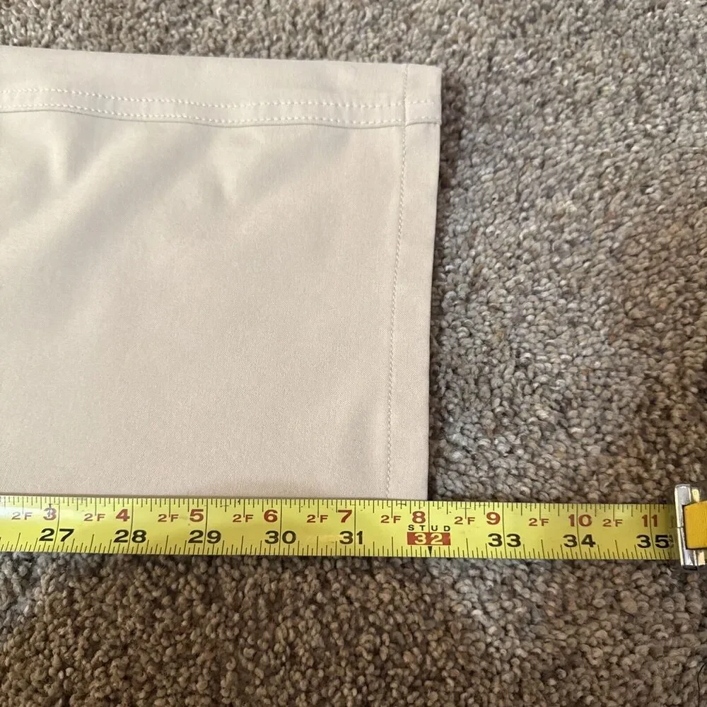 GREG NORMAN Performance Classic Dress Pants Stretch Tan Khaki Golf Career 34x32‎